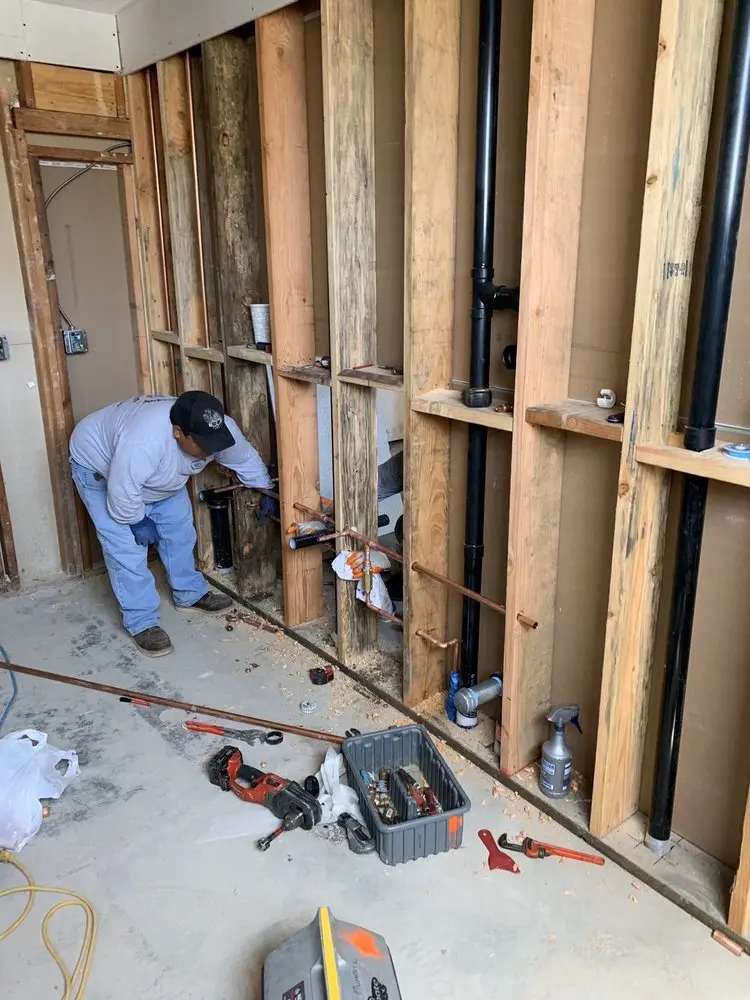 Commercial rough-in plumbing for Water Heater Replacement in Beverly Acres